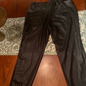 Faux leather pants size m